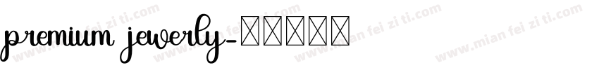 premium jewerly字体转换